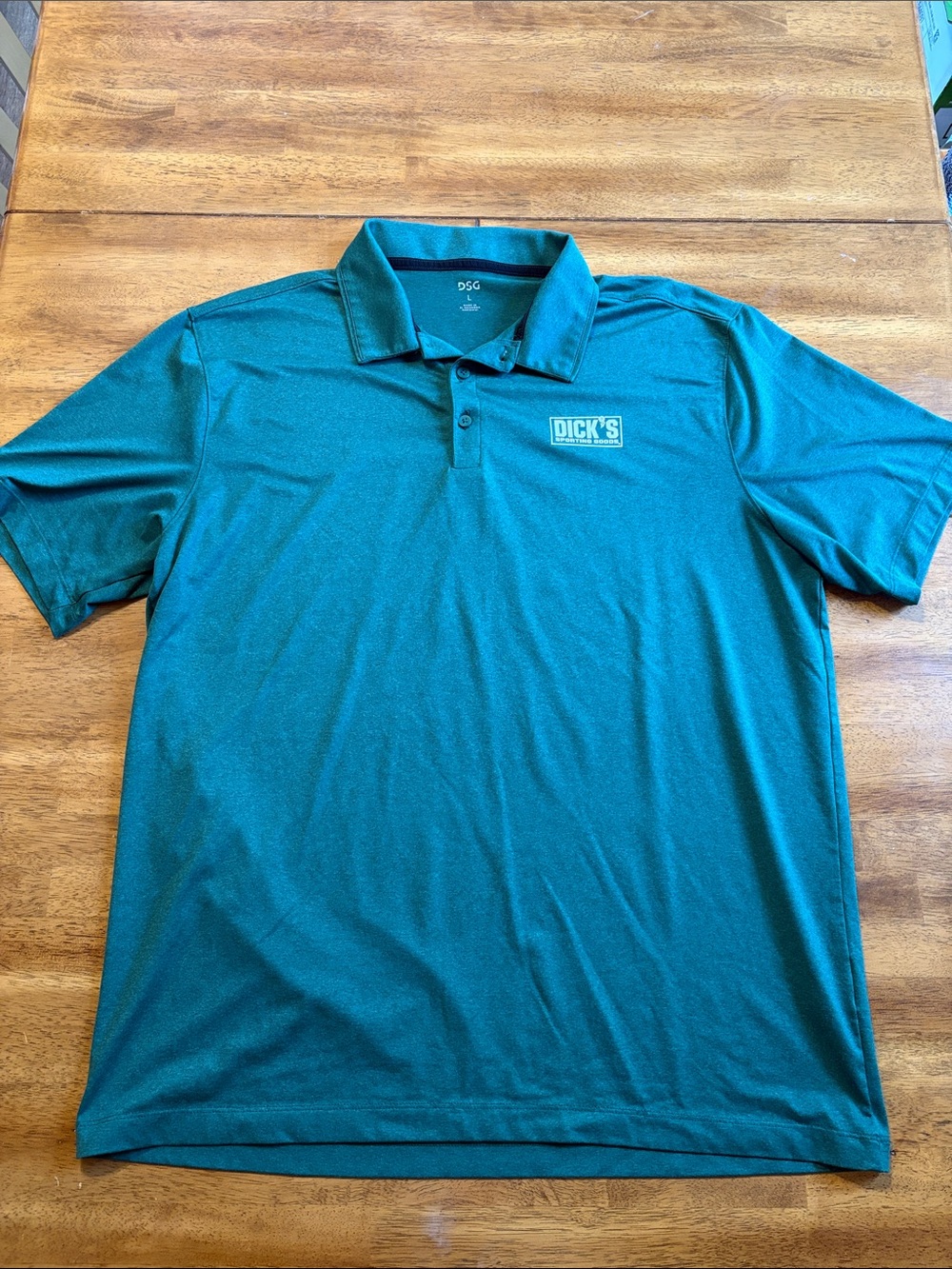 DSG Men's Teal Green Polo Shirt with Dick's Logo